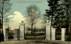 Riverview Cemetery Entrance Postcard