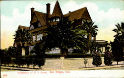 Residence Of U.S. Grant Postcard