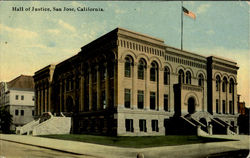 Hall Of Justice San Jose, CA Postcard Postcard