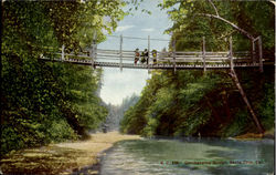 Overhanging Bridge Santa Cruz, CA Postcard Postcard