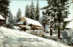 Glacier Point Hotel, During A Snow Storm Yosemite Valley, CA Yosemite National Park Postcard Postcard