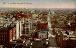 View Of Denver From D& F Tower Postcard