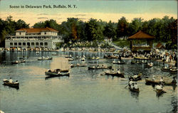 Scene In Delaware Park Buffalo, NY Postcard Postcard