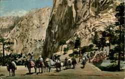 On the trail to Glacier Point Yosemite National Park Postcard Postcard