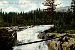 Falls On House Creek Near Bennett White Pass & Yukon Ry Postcard