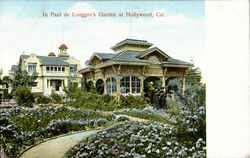 In Paul De Longpre'S Garden Hollywood, CA Postcard Postcard