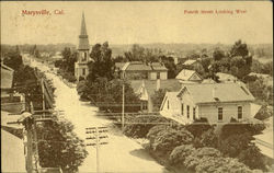 Fourth Street Looking West Postcard