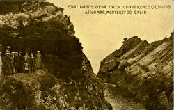 Point Lobos Near Y.W.Ca. Conefrence Grounds Monterey, CA Postcard Postcard