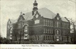 High School Building McALESTER, OK Postcard Postcard