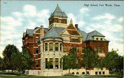 High School Fort Worth, TX Postcard Postcard