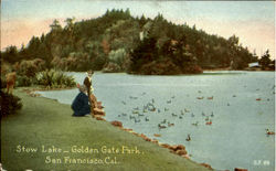 Stow Lake-Golden Gate Park San Francisco, CA Postcard Postcard