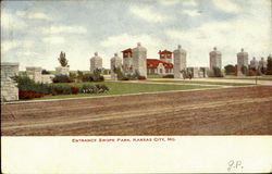 Entrance Swope Park Postcard