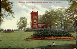 Mounted Police Headquarters,Forest Park St. Louis, MO Postcard Postcard