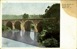 Stone Bridge On Penna Line Mingo Junction, OH Postcard Postcard