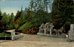 Washington Street Entrance To City Park Postcard