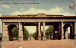 Entrance To Druid Hill Park Postcard