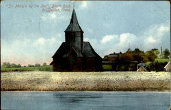 St. Mary'S By The Sea, Black Rock Bridgeport, CT Postcard Postcard