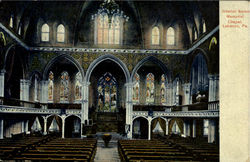 Interior Salem Memorial Chapel Postcard