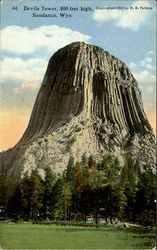 Devils Tower, 800 Feet High Postcard