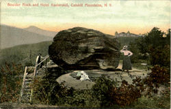 Boulder Rock And Hotel Kaaterskill Catskills, NY Postcard Postcard