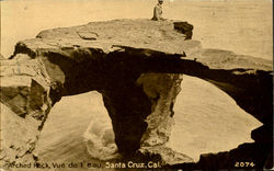 Arched Rock, Vue De L' Eau Santa Cruz, CA Postcard Postcard