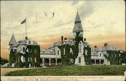 Main Building, Anderson Hall, Kansas Agricultural College Manhattan, KS Postcard Postcard