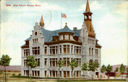 High School Helena, MT Postcard Postcard