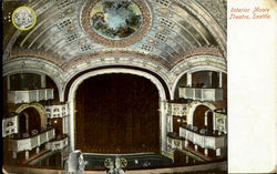 Interior Moore Theatre Seattle, WA Postcard Postcard