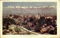 Panorama Salt Lake City Utah Postcard Postcard