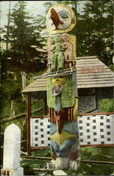 Indian Totem In Ketchikan Postcard