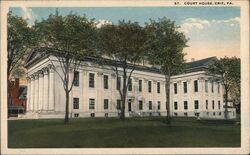 Court House, Erie, PA Pennsylvania Postcard Postcard Postcard