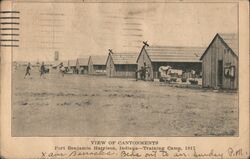 View of Cantonments Fort Benjamin Harrison Indiana - Training Camp Indianapolis, IN Postcard Postcard Postcard