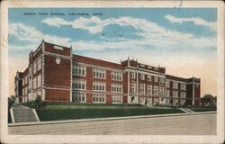 North High School Postcard