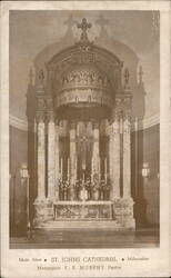 Main Altar St. Johns Cathedral Milwaukee Postcard