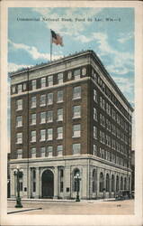 Commercial National Bank, Fond du Lac Postcard