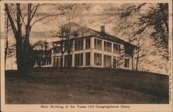 Main Building Tower Hill Congregational Camp Sawyer, MI Postcard Postcard Postcard