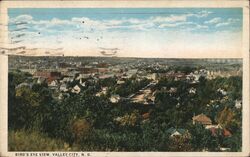 Bird's Eye View, Valley City Postcard