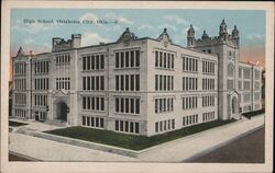 High School Oklahoma City Postcard