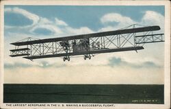 Largest Aeroplane in the U.S. Postcard