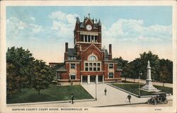 Hopkins County Court House Madisonville Postcard