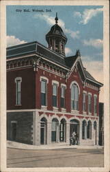 City Hall, Wabash Postcard