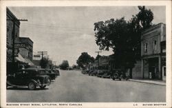 Business Street Scene, Littleton North Carolina Bayard Wootten Postcard Postcard Postcard