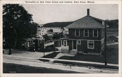 Sea View Camp and Cabins Glen Cove, ME Postcard Postcard Postcard