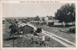 Sea View Cabins, Glen Cove Maine Postcard Postcard Postcard