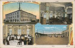 Stonewall Jackson Hotel San Benito Texas Postcard