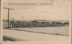 Ready for Morning Drill Camp Sherman Chillicothe, OH Postcard Postcard Postcard