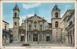 Columbus Cathedral, Havana Cuba Postcard Postcard Postcard