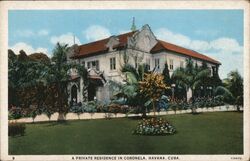 Private Residence Coronela Havana Cuba Postcard Postcard Postcard