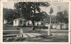 Lowe's Overnight Cabins Randolph New Hampshire Postcard