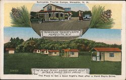 Sunnyside Tourist Camps, Meredith Postcard